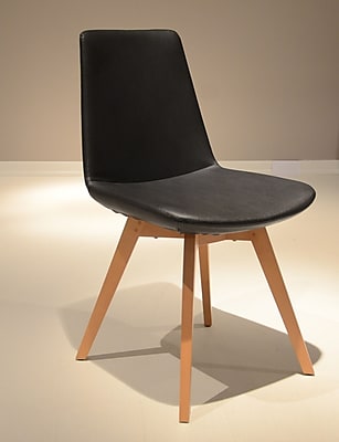 B T Design Pera Wood Chair; Black