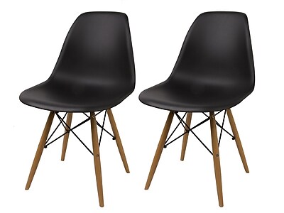 Madison Home USA Side Chair Set of 2 ; Black