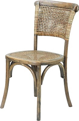 AdecoTrading Dining Cane Side Chair Set of 2