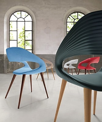 Bellini Modern Living Shape Arm Chair; Red