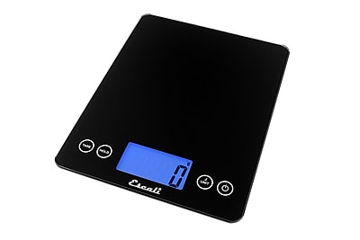 Escali Arti 22 lbs. (10 Kg) BLK XL Glass Digital Scale Ink Black Glass (2210IB)