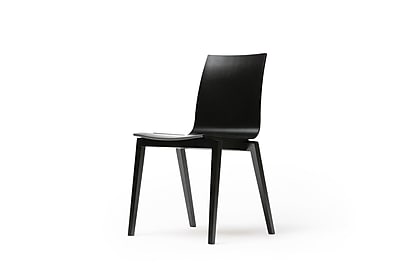Ton Stockholm Side Chair Set of 2 ; Black