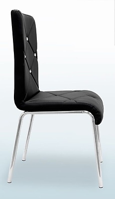 BestMasterFurniture Side Chair Set of 4 ; Black