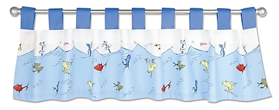 Trend Lab Dr. Seuss One Fish Two Fish 53 Curtain Valance