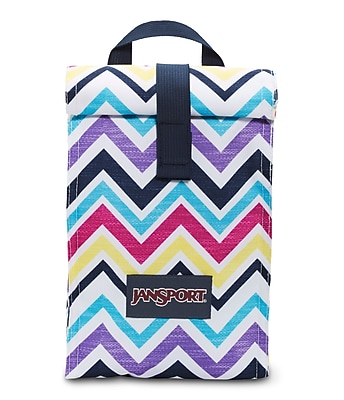 Jansport Roll Top Lunch Bag, Multi Saucy Chevron (A2UQ20J-S)