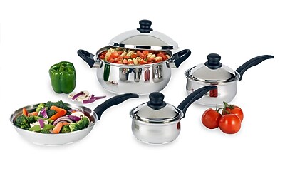 Heuck Stainless Steel 7 Piece Cookware Set IV