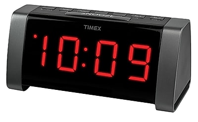 Timex AM\/FM Radio Dual Alarm Clock; Black