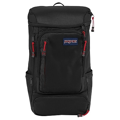 Jansport Black Nylon/Polyester Sentinel Backpack (T69E008)