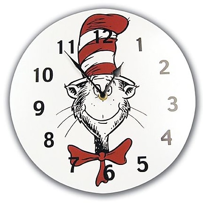Trend Lab Circular Wall Clock Dr. Seuss Cat In The Hat TREND1668
