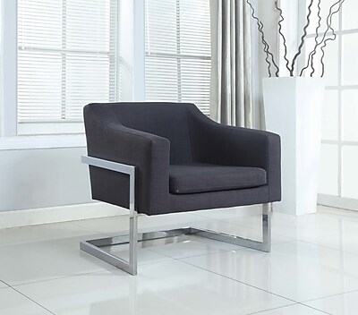 BestMasterFurniture Modern Arm Chair with Chrome Legs