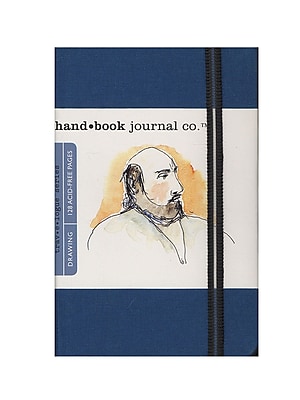 Hand Book Journal Co. Travelogue Drawing Journals 3 1/2 In. X 5 1/2 In. Portrait Ultramarine Blue (721212)