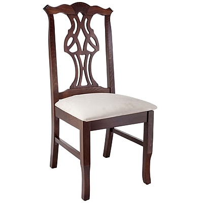 Benkel Seating Chippendale Side Chair; Walnut