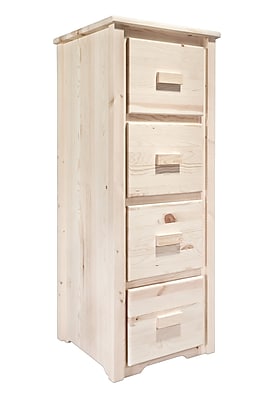 Montana Woodworks Homestead File Cabinet 4 Drawer; Lacquered