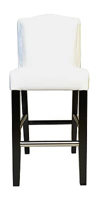 HD Couture Cambria Pillowback Parsons Chair Set of 2 ; White