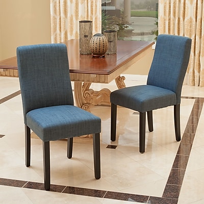 Home Loft Concepts Liberty Parsons Dining Chair Set of 2 ; Indigo