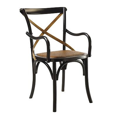 French Heritage Bosquet Arm Chair; Black