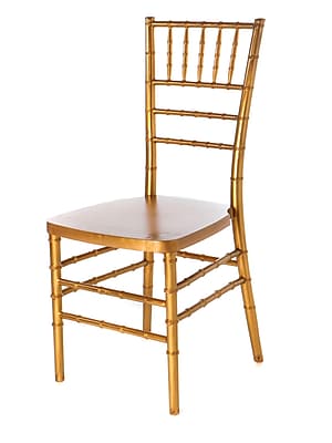 Commercial Seating Products Max Series Resin Chiavari Side Chair; Gold