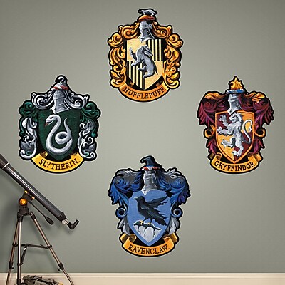 Fathead Harry Potter Hogwarts House Sigils Peel and Stick Wall Decal