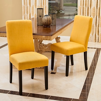 Home Loft Concepts Liberty Parsons Dining Chair Set of 2 ; Apricot