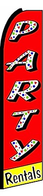 NeoPlex Party Rentals Swooper Flag