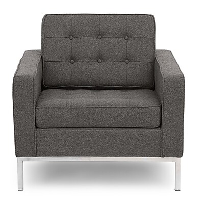 Kardiel Modern Arm Chair; Cadet Gray