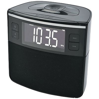 Sylvania Scr1986bt as Bluetooth Clock Radio With Auto set Dual Alarm Clock USB Charging