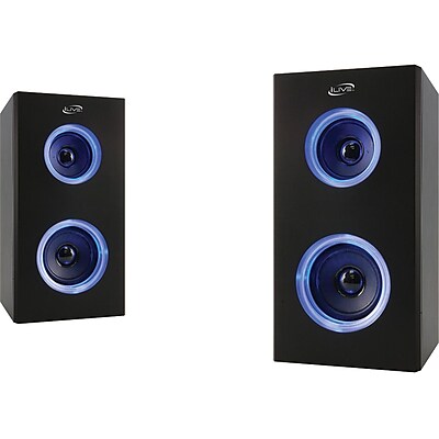 Ilive Isb2006b Dual Bluetooth Speakers With LEDs