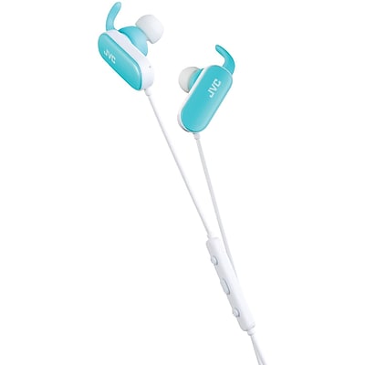 Jvc Haebt5a Bluetooth Exercise Headphones With Microphone blue