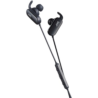 Jvc Haebt5b Bluetooth Exercise Headphones With Microphone black