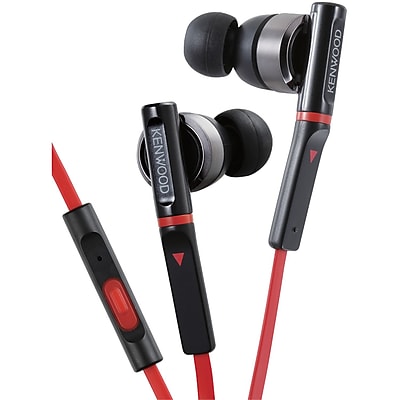Kenwood Kh cr500 b In ear Headphones With Microphone red