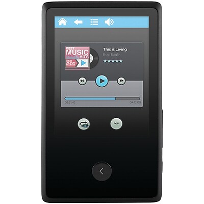 EMATIC EM318VIDBL 8GB 2.4 Touchscreen MP3 Video Player with Bluetooth