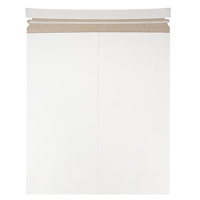 JAM Paper Photo Mailer Stiff Envelopes with Self Adhesive Closure 12.75 x 15 White Sold Individually 4PSW