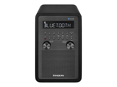 Sangean WR 50 FM AM Bluetooth Wooden Cabinet Receiver Matte Black