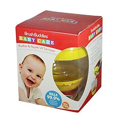 Brush Buddies UV Pacifier and Nipple Sanitizer Yellow 24 Pack 00505 24