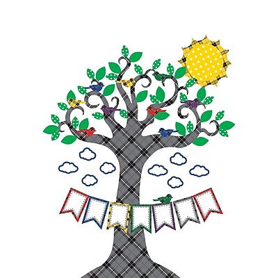 Teacher Created Resources Plaid Tree Bulletin Board TCR5848