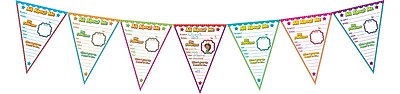 Teacher Created Resources All About Me Pennants Bulletin Board TCR5578