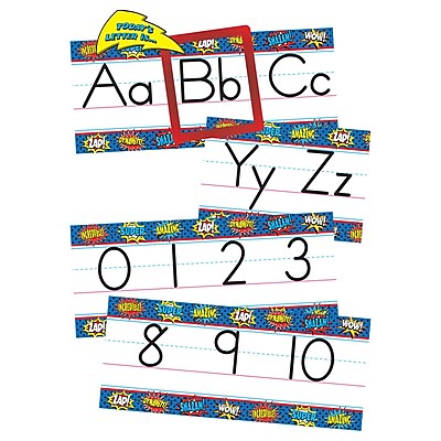 Teacher Created Resources Superhero Alphabet Line Bulletin Board TCR5846