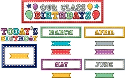 Teacher Created Resources Marquee Our Class Birthdays Mini Bulletin Board TCR5892