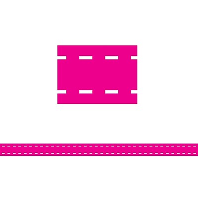 Teacher Created Resources 12 x .75 Hot Pink Stitch Magnetic Strips TCR77264
