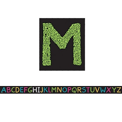 Teacher Created Resources 12 x .75 Chalkboard Brights Alphabet Magnetic Strips TCR77262