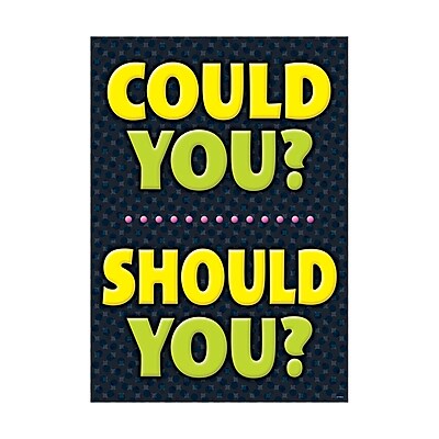 Argus 19 x 13 COULD YOU? SHOULD YOU? Poster T A67059