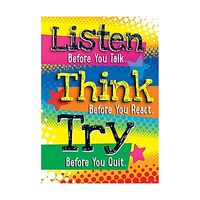 Argus 19 x 13 Listen Before you Talk Poster T A67058