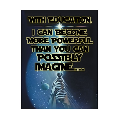 Eureka 22 x 17 Star Wars Power of Education Poster EU 837248