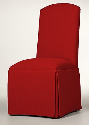 SloaneWhitney Hadley Skirted Parsons Chair; Red