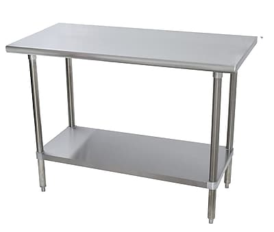 Advance Tabco 16 Gauge All Stainless Steel Workbench with Flat Top; 35.5'' H x 60'' W x 36'' D