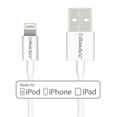 BasAcc 3 Lightning USB Cable Apple MFi Certified for iPhone 6 6S Plus SE 5 5s 5c iPad Pro Air 2 1 Mini 4th 3rd 2nd 2105796