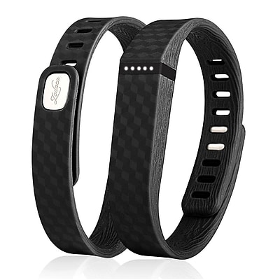 Zodaca 3D TPU Wristband Replacement Small Band Bracelet Wireless Activity Tracker Clasp for Fitbit Flex Black 2127075