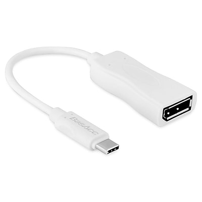 BasAcc USB Type C Adapter USB C to DisplayPort Female SuperSpeed White 2140609