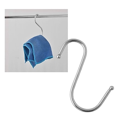 Insten Powerful Silver S Shape Type Stainless Steel Hanger Hooks Clasp Kitchen Bathroom 1712245