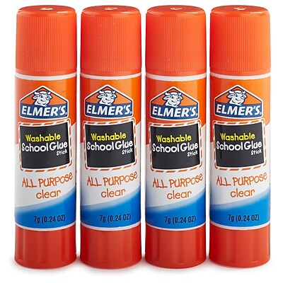 Elmer s All Purpose School Glue Sticks Clear Washable 4 Pack